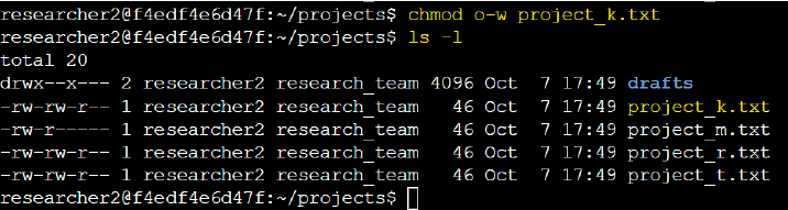 Listing directories with pwd command